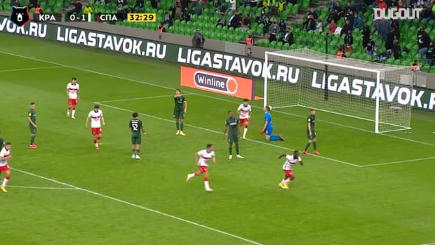 Victor Moses' debut goal with Spartak